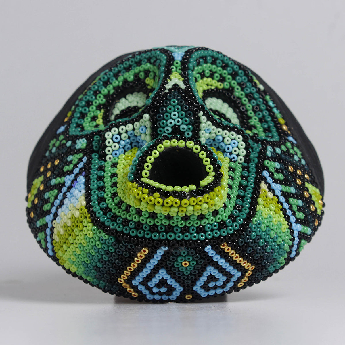 Máscara del Asombro - Redonda 10 cm, Verde y Menta
