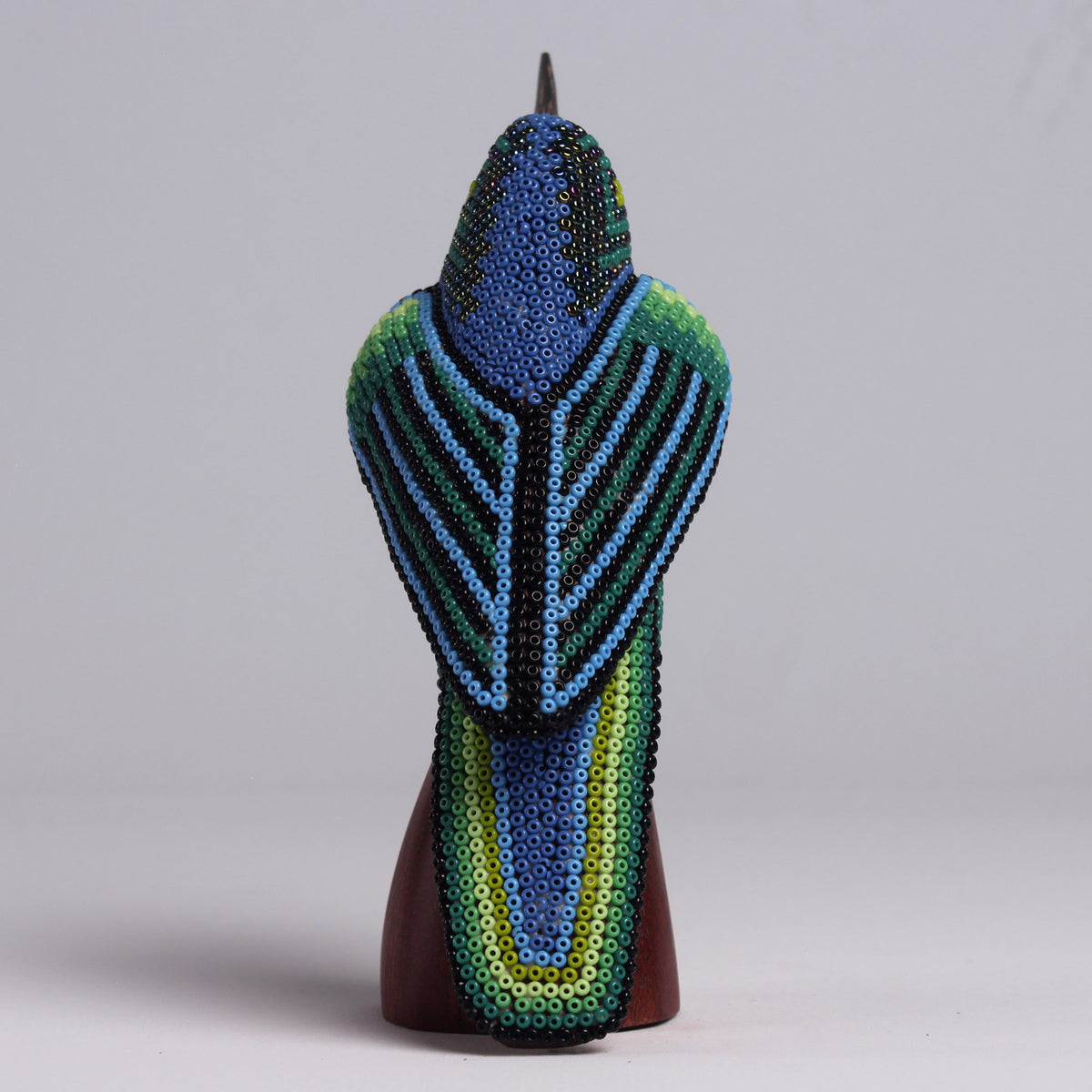 Escultura de Colibrí 15 cm – Verde Esmeralda y Verde Limón