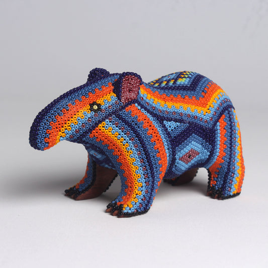 Escultura Danta 8 cm – Azul Añil y Naranja