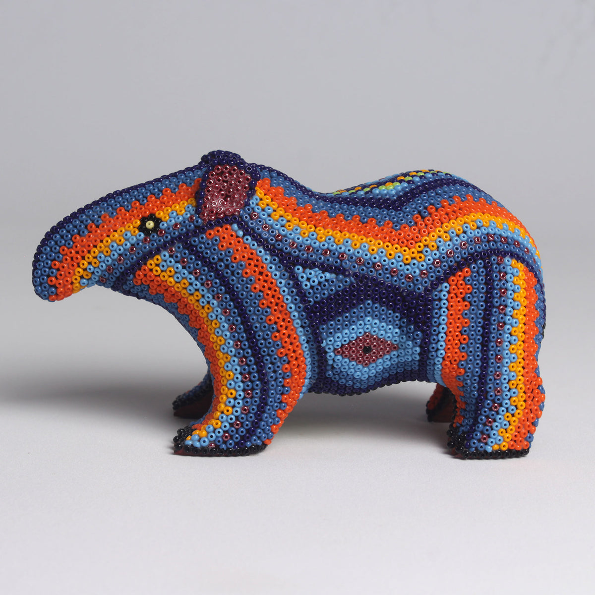 Escultura Danta 8 cm – Azul Añil y Naranja