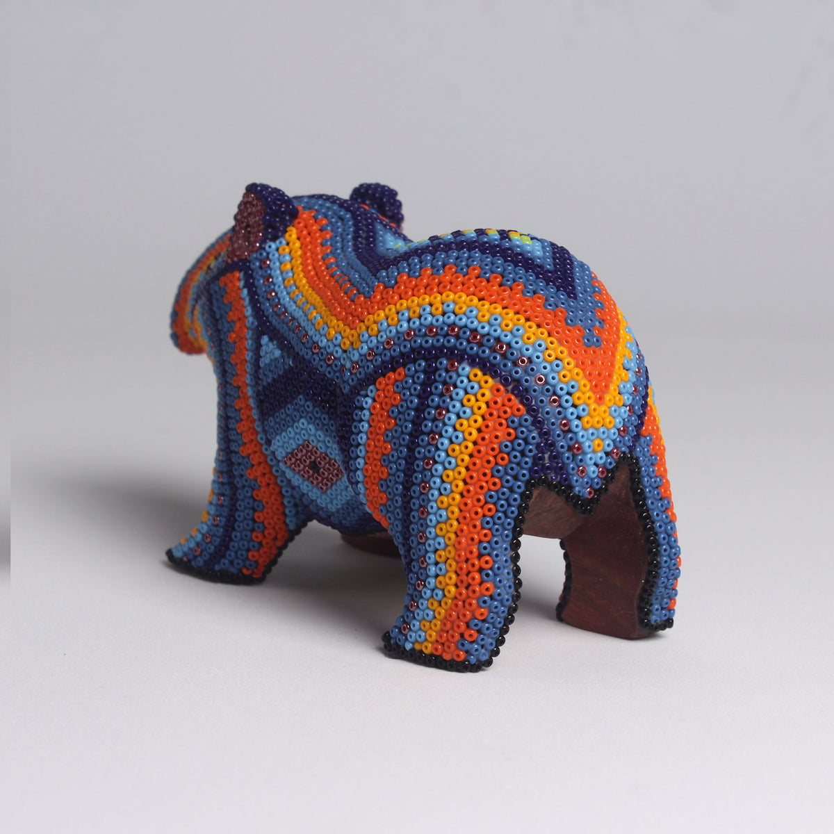 Escultura Danta 8 cm – Azul Añil y Naranja