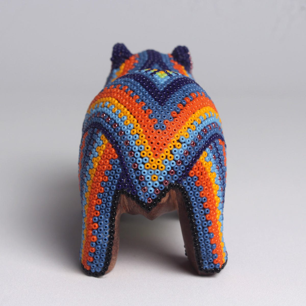 Escultura Danta 8 cm – Azul Añil y Naranja