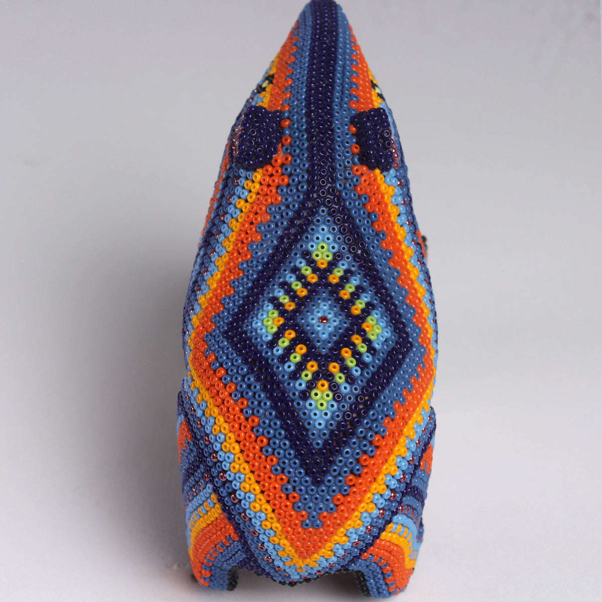 Escultura Danta 8 cm – Azul Añil y Naranja
