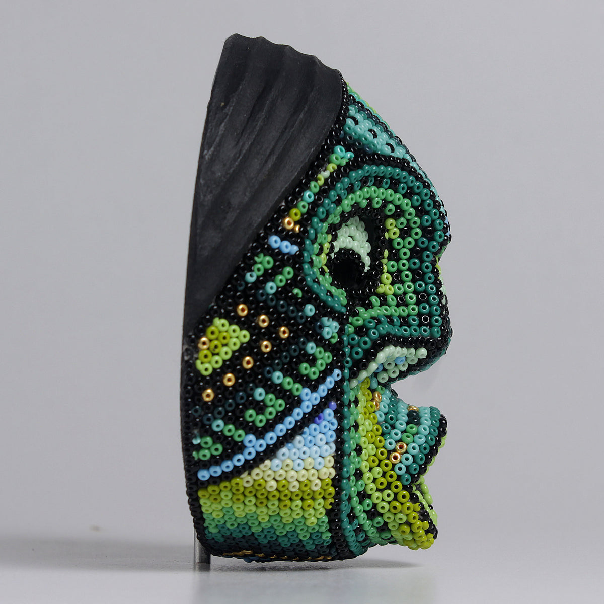 Máscara del Asombro - Redonda 10 cm, Verde y Menta