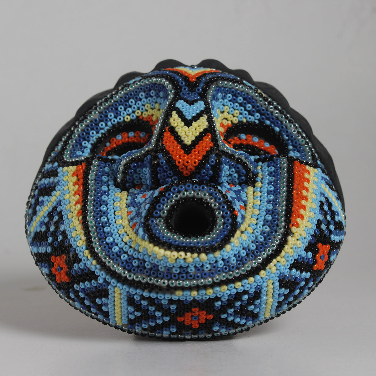 Máscara del Asombro – Redonda 12 cm, Azul